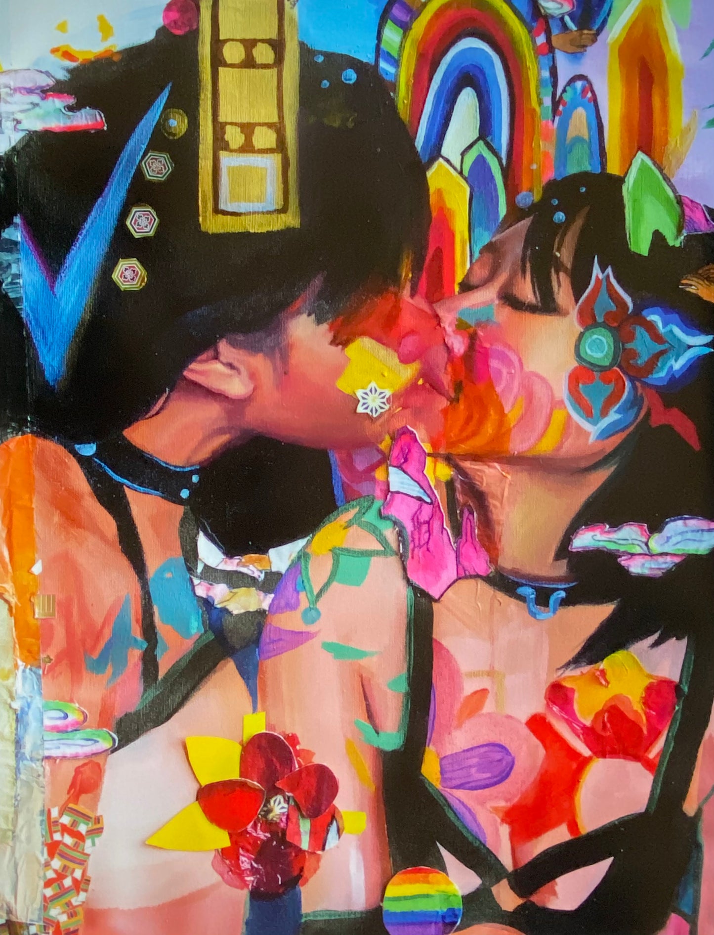 "The Kiss 2 (뽀뽀 2)" by Lauren Hana Chai (Print)